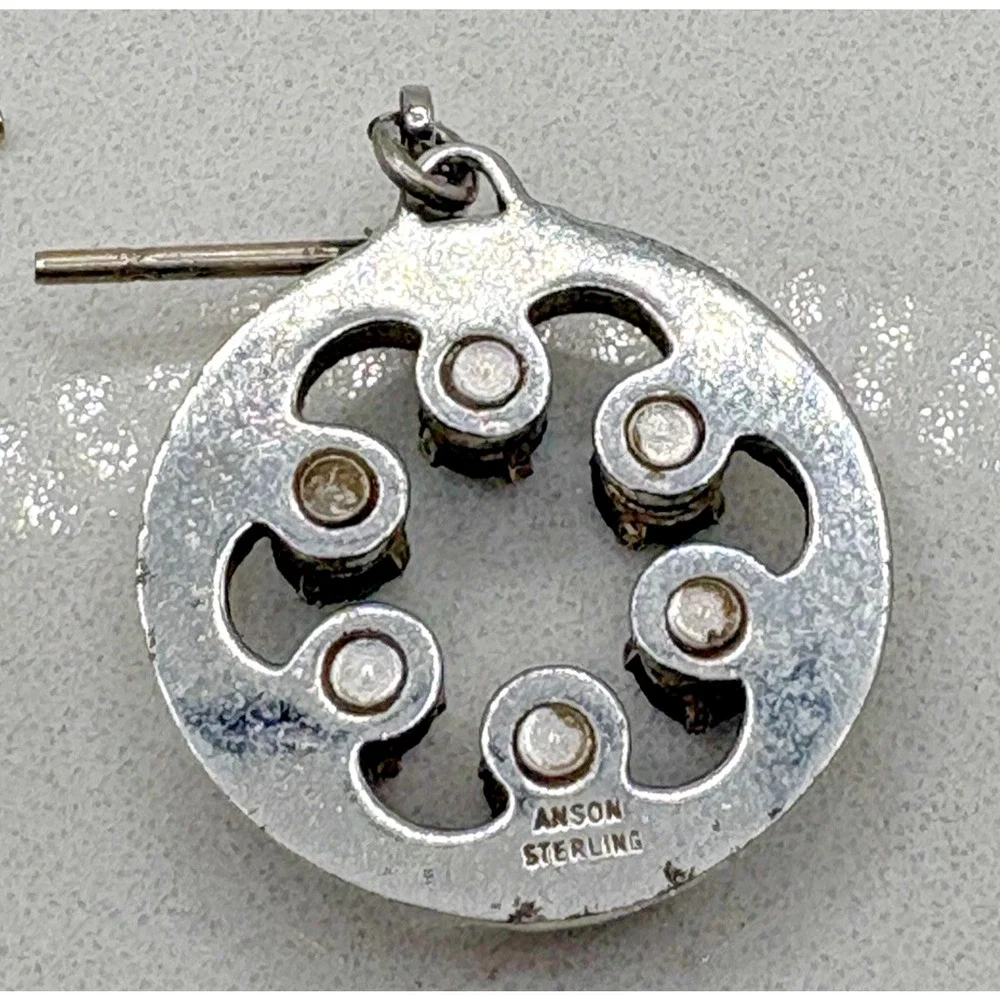 Anson Sterling Silver 925 Pierced Earrings .75
